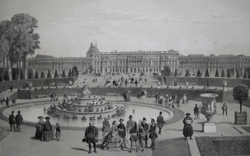 Paris dans sa splendeur - Le château de Versailles- Avant coloris